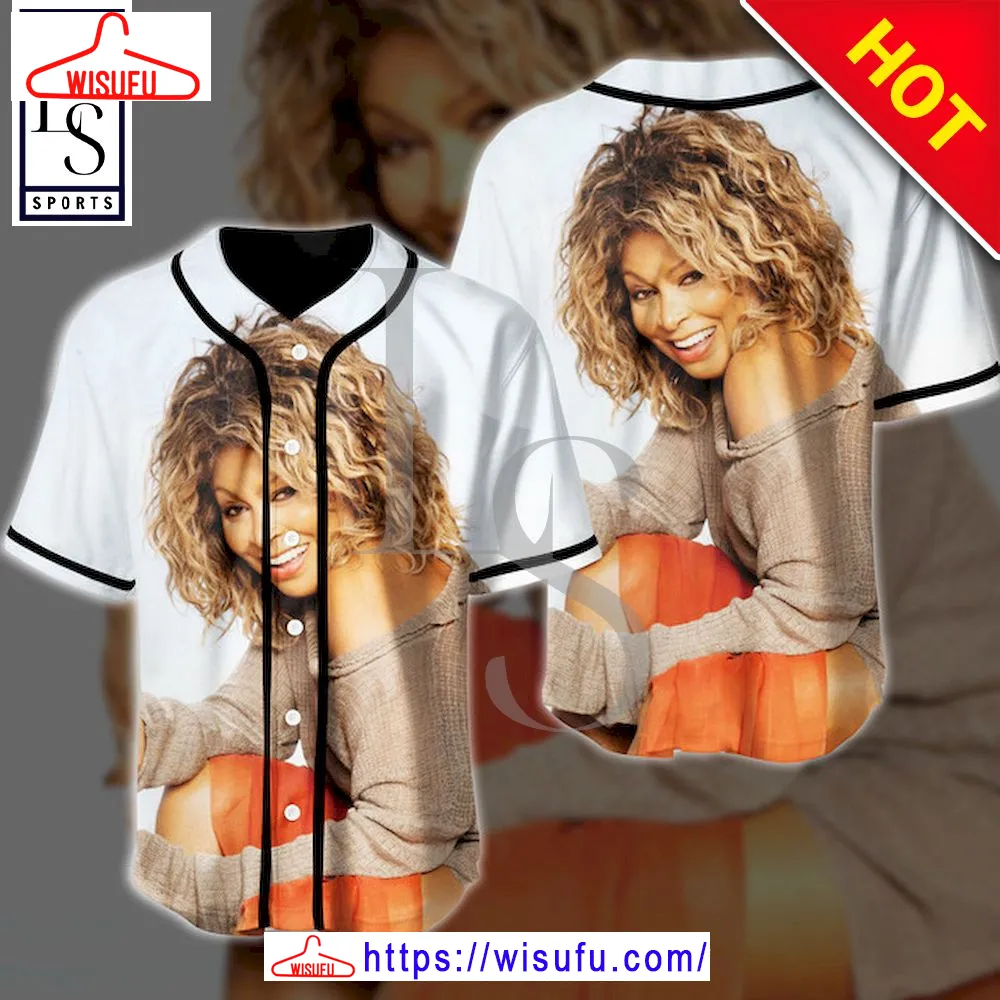 Tina Turner Celebrity Baseball Jersey, New Fashion Gifts