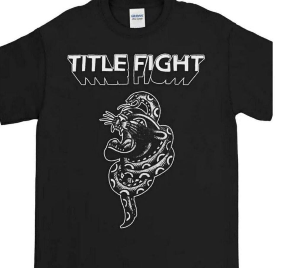 Title Fight Floral Green T Shirt Band, Retro Style Unisex Tee Indie