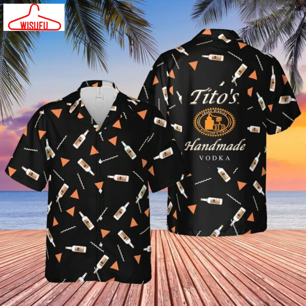 TitoÂs Handmad Vodka Hawaiian Casual Shirt, New Fashion Gifts