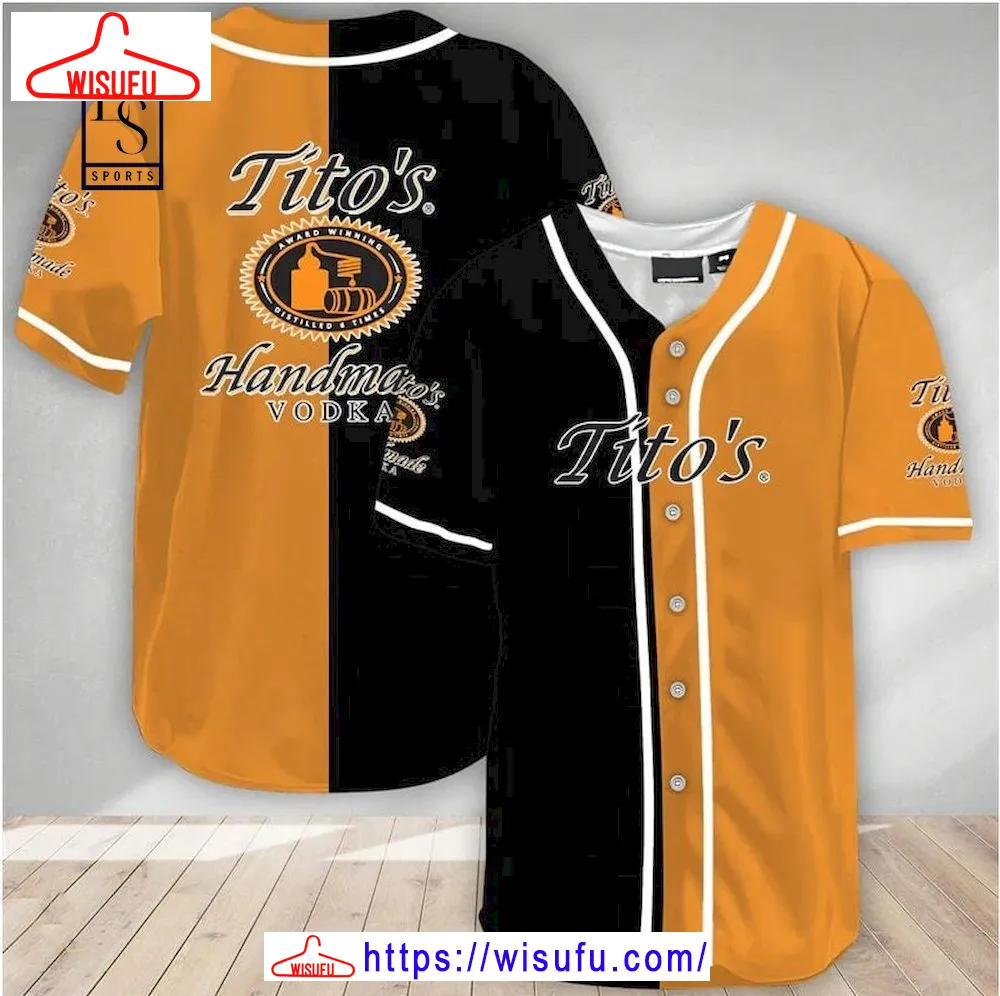 Tito's Handmade Vodka Alcohol Baseball Jersey, New Fashion Gifts