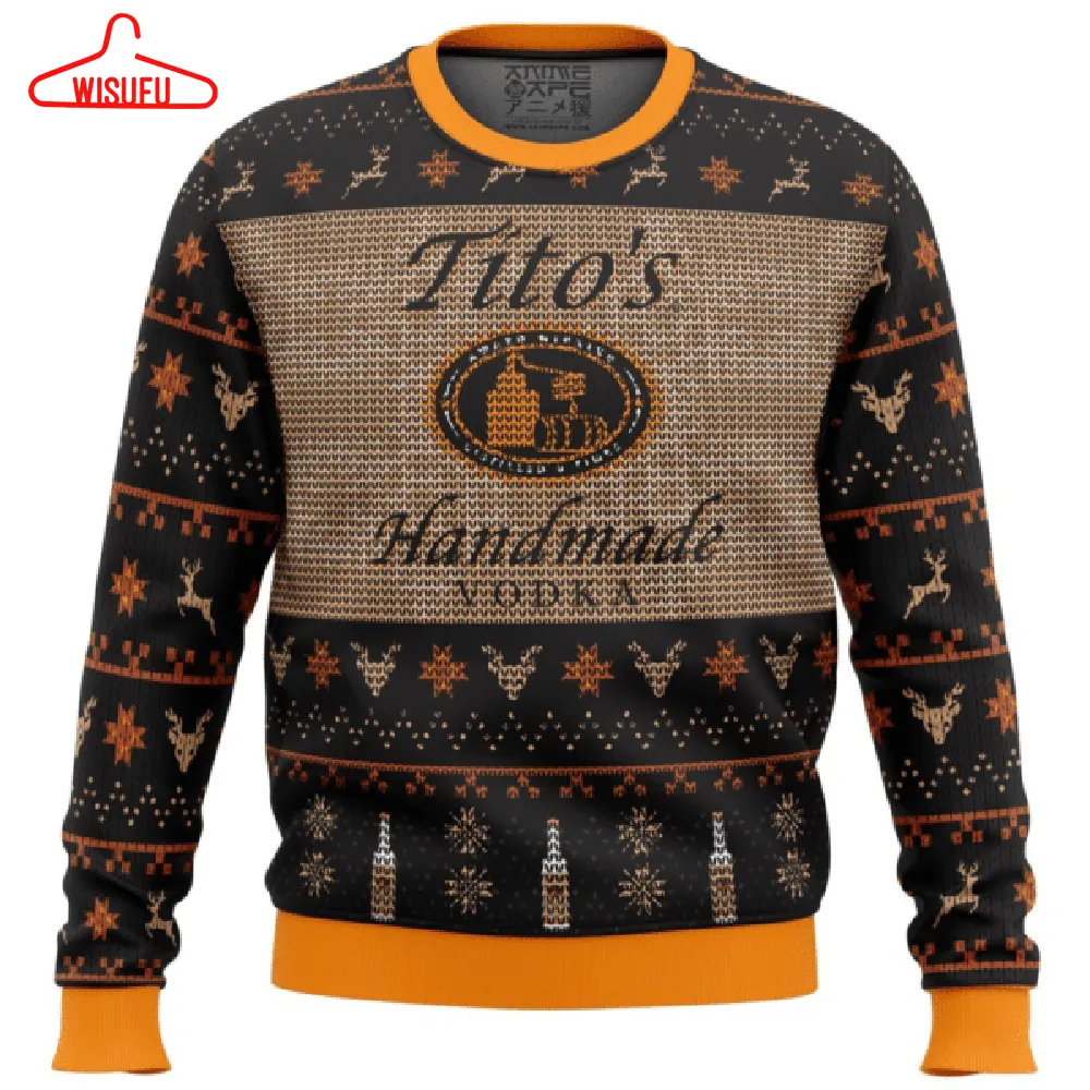 Titos Vodka Ugly Sweater Gifts, Titos Vodka Gift Fan Ugly Sweater