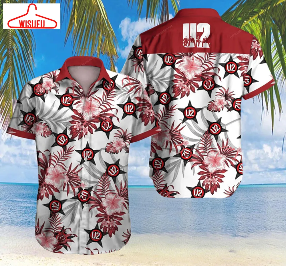 Tlmus U2 Hawaiian Graphic Print Short Sleeve Hawaiian Casual Shirt Size S - 5xl, New Fashion, Best Gift Ideas, New Fashion Gifts