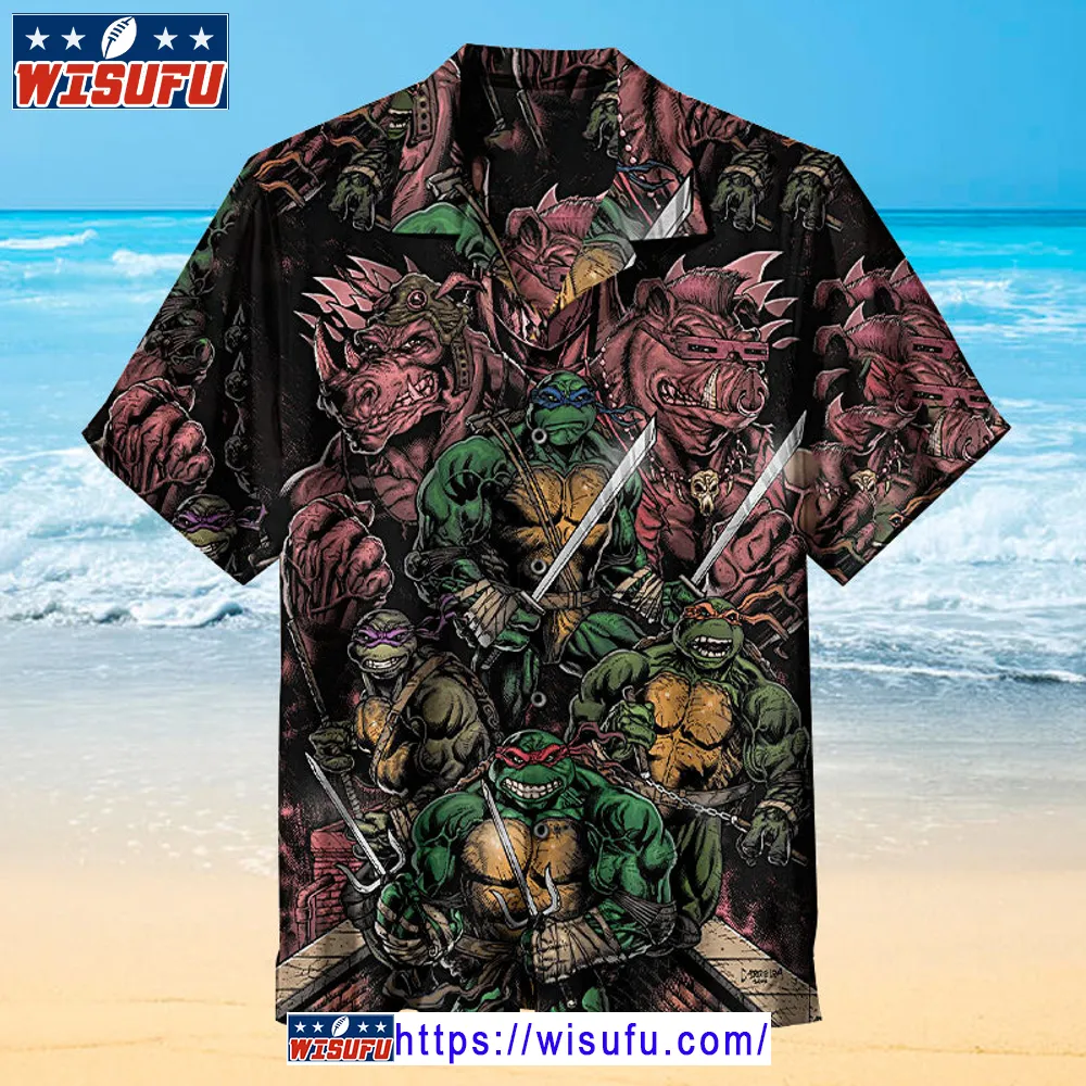 Tmnt -unise-x Hawaiian Shirt Wisufu72399