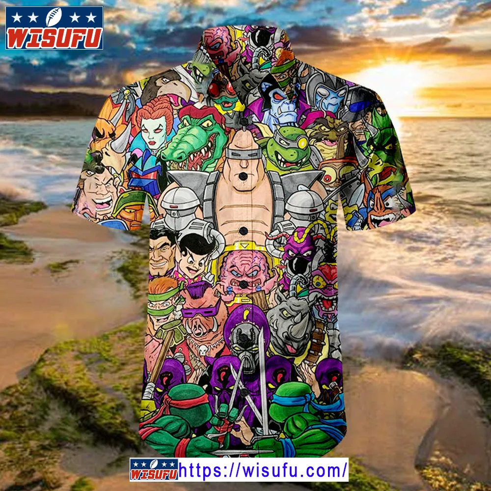 Tmnt Rogues Gallery -unis-ex Hawaiian Shirt