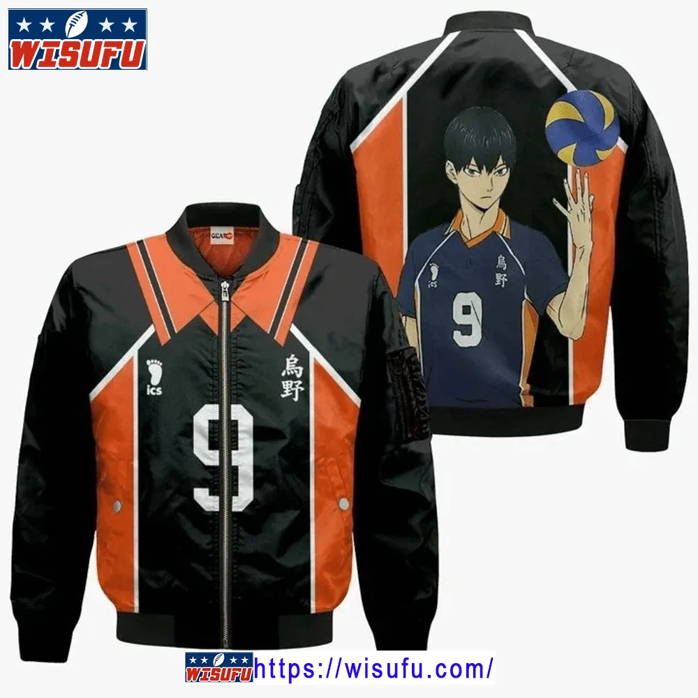 Tobio Kageyama Karasuno Anime Manga Haikyuu Number 9 Bomber Jacket