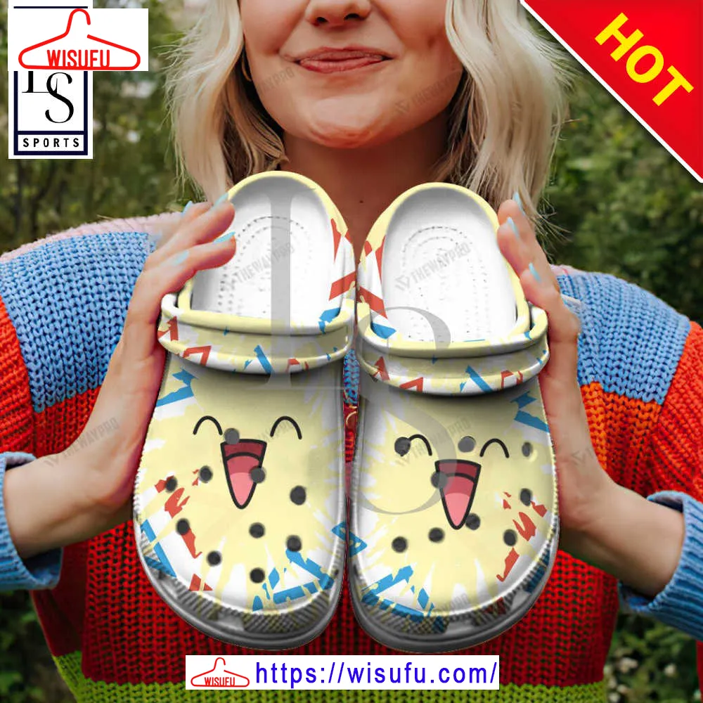 Togepi Tie Dye Face Custom Clogs