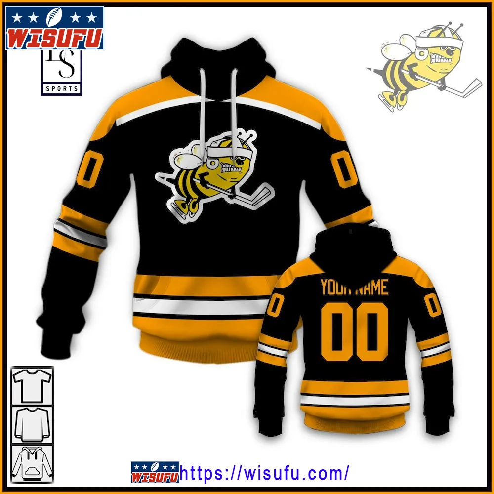 Toledo Hornets Hockey Retro Personalized Hoodie 3d