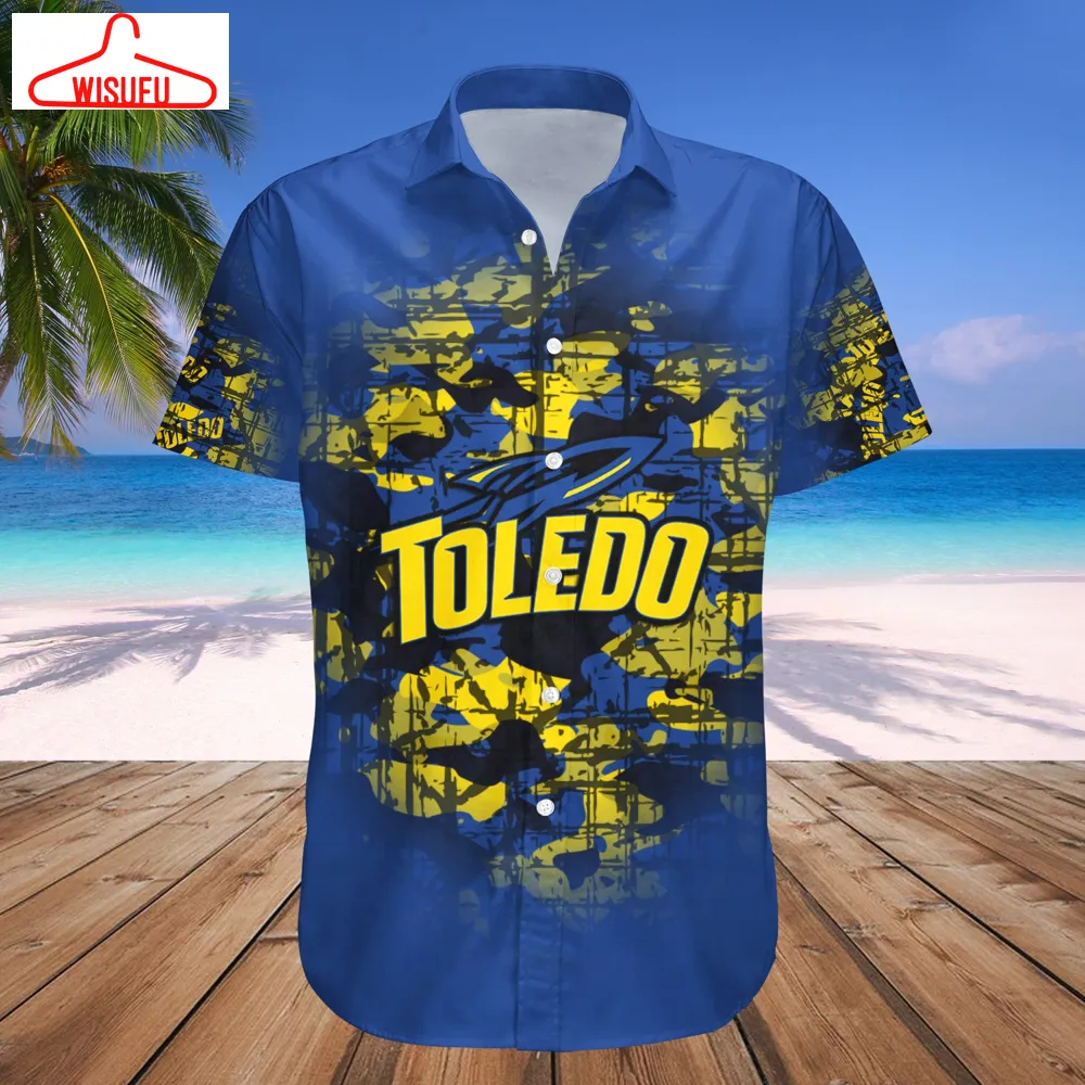 Toledo Rockets Camouflage Vintage Hawaiian Shirt, New Fashion Gifts