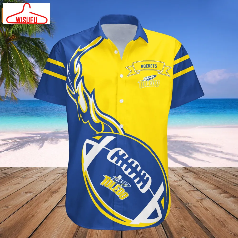 Toledo Rockets Flame Ball Hawaiian Shirt, New Fashion Gifts