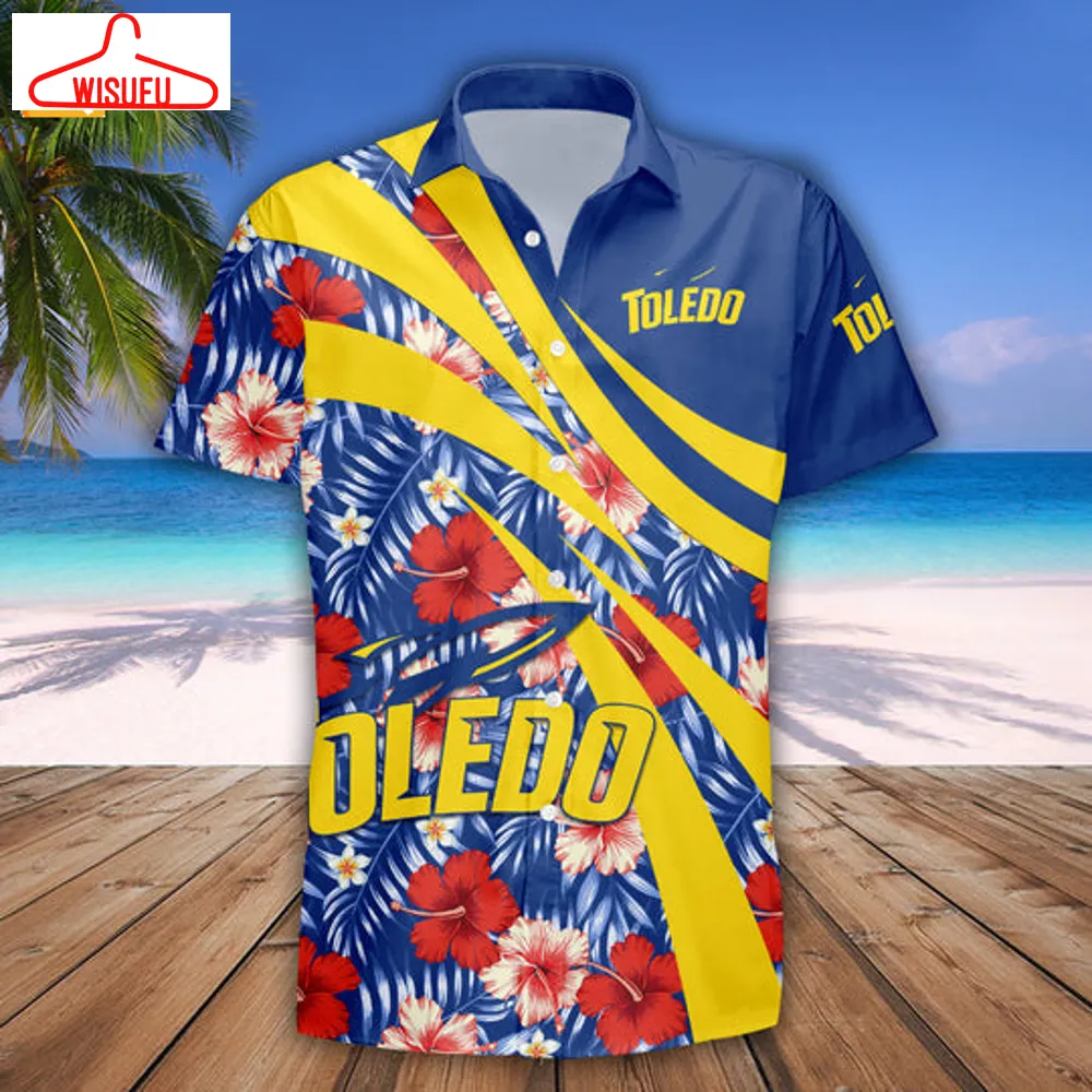 Toledo Rockets Hibiscus Sport Hawaiian Shirt, New Fashion Gifts