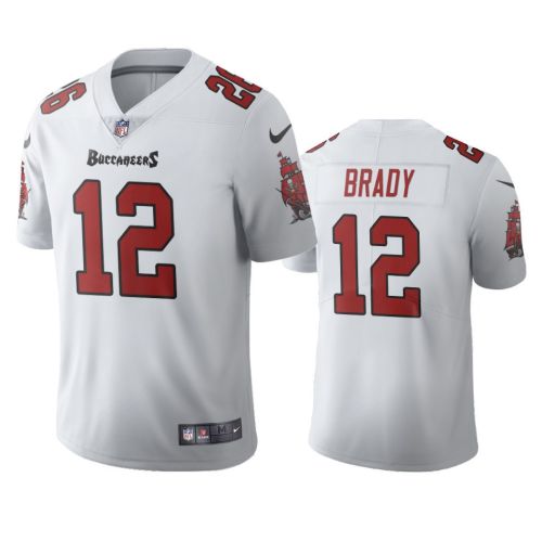 Tom Brady 12 Tampa Bay Buccaneers White Vapor Jersey