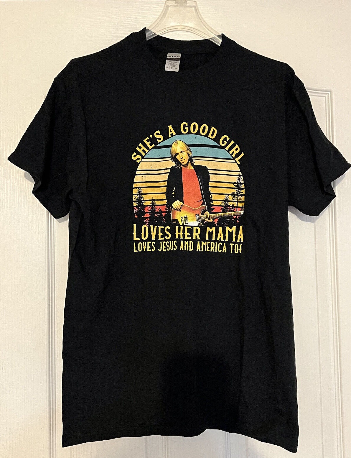 Tom Petty- âSheâs A Good Girlâ Black T-Shirt