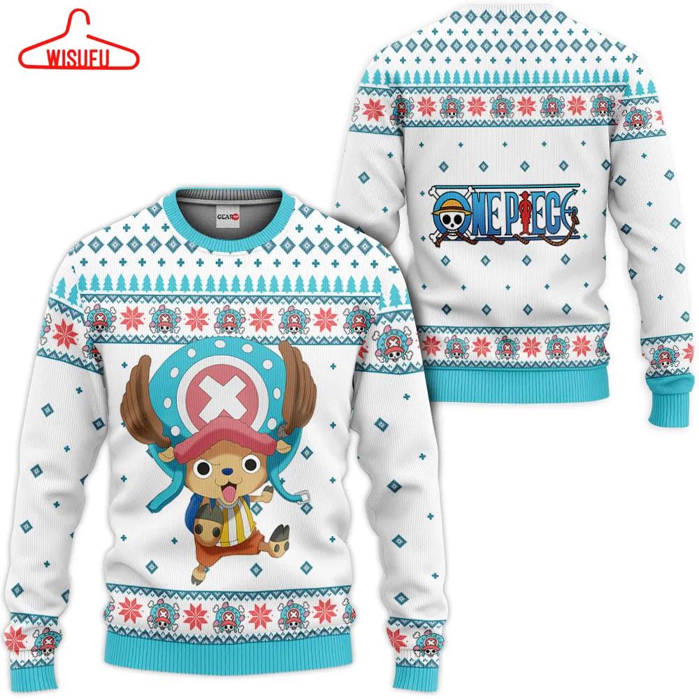 Tony Tony Chopper Custom Ugly Christmas Sweater Va1808, Anime Ugly Christmas Sweater Gift For Family