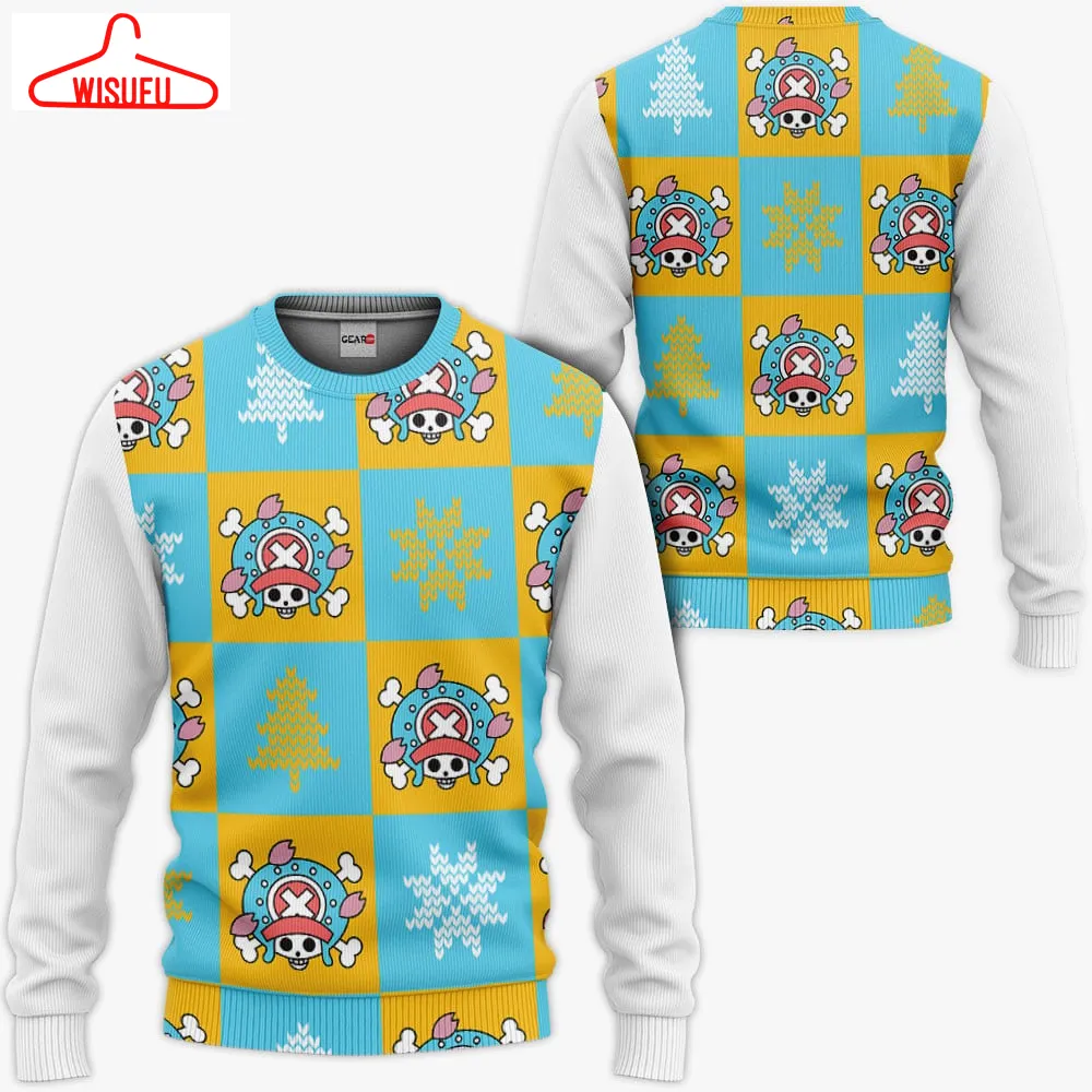 Tony Tony Chopper Symbol Ugly Sweater Christmas, Anime Ugly Christmas Sweater Gift For Familyvtbl92519