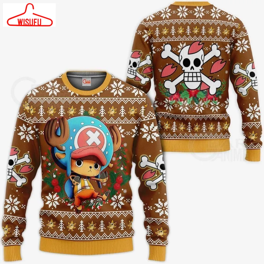 Tony Tony Chopper Ugly Christmas Sweater Xmas, Anime Ugly Christmas Sweater Gift For Family