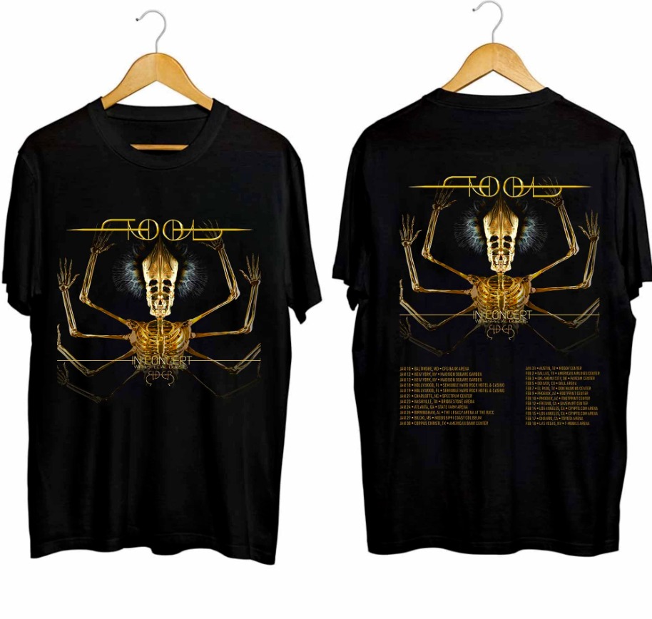 Tool In Concert 2024 T-Shirt Black Cotton Double Sides Fans Gift