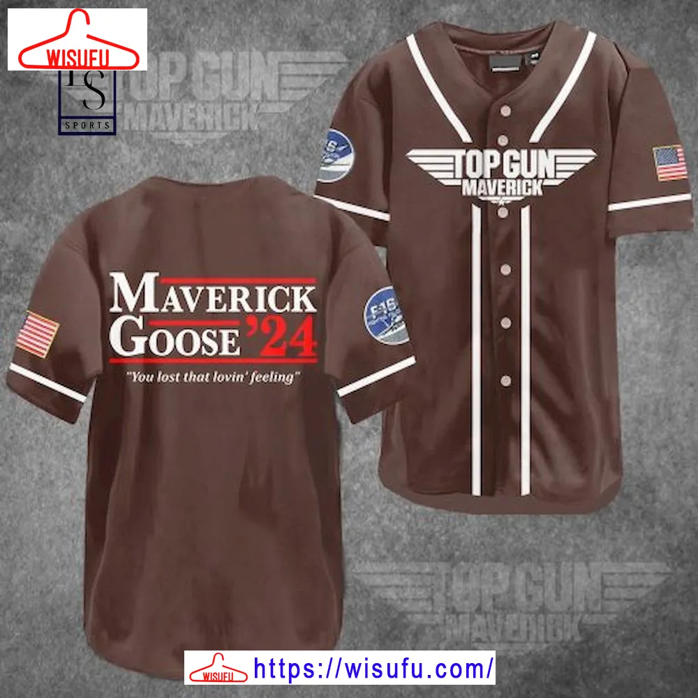 Top Gun Maverick Goose 24 Baseball Jersey, New Fashion Gifts