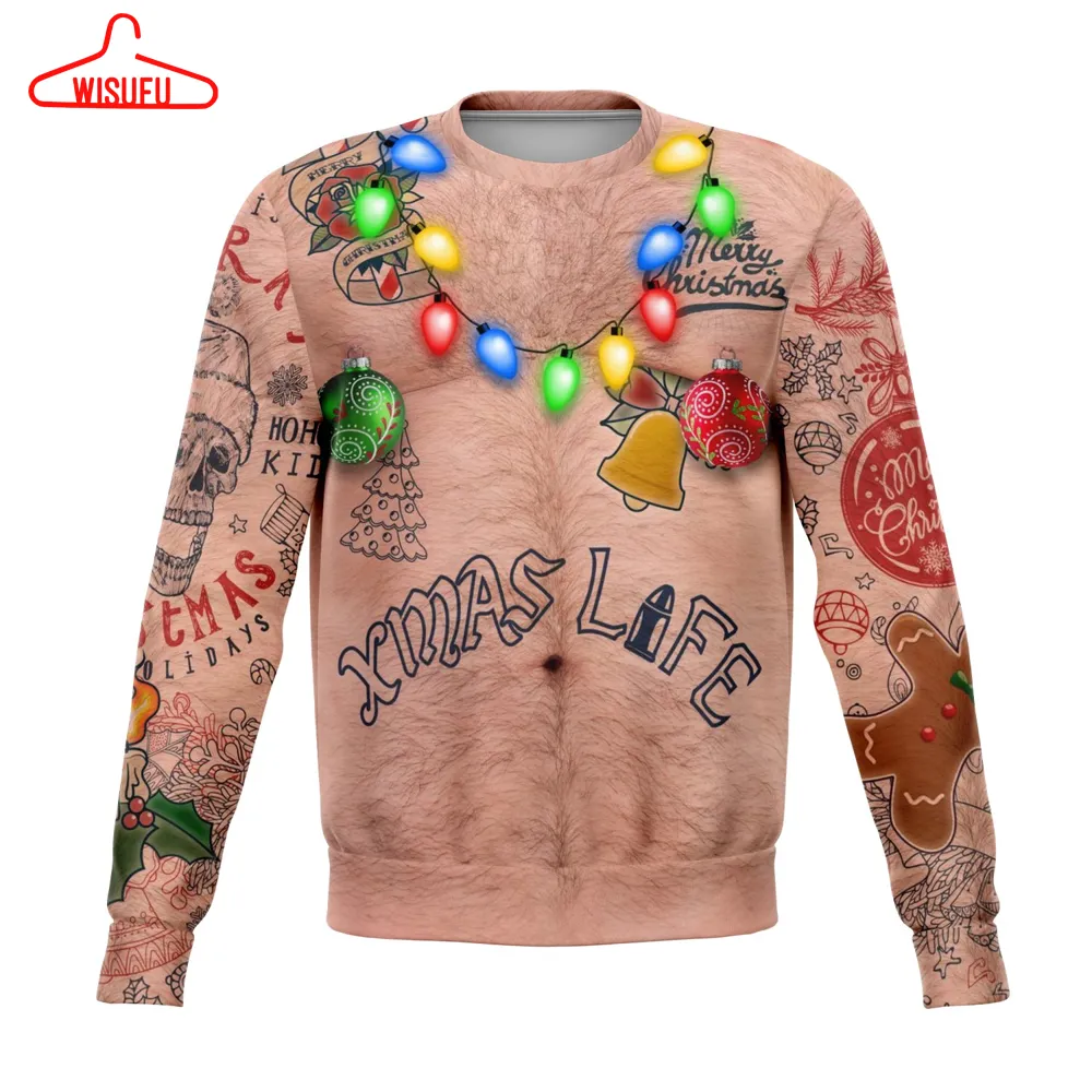 Topless, All Over Print 3d Ugly Christmas Sweater, New Winter Shirt Gift For Family