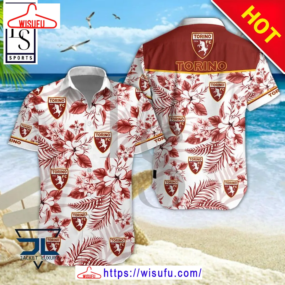 Torino Football Club Floral Hawaiian Shirt, New Fashion Gifts