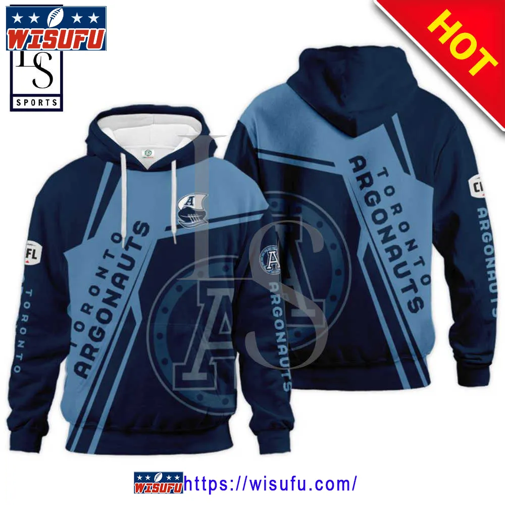 Toronto Argonauts 2023 Cfl Blue Football Hoodie