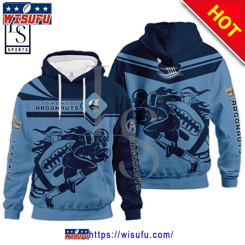 Toronto Argonauts 2023 Cfl Blue Unise-x Hoodie