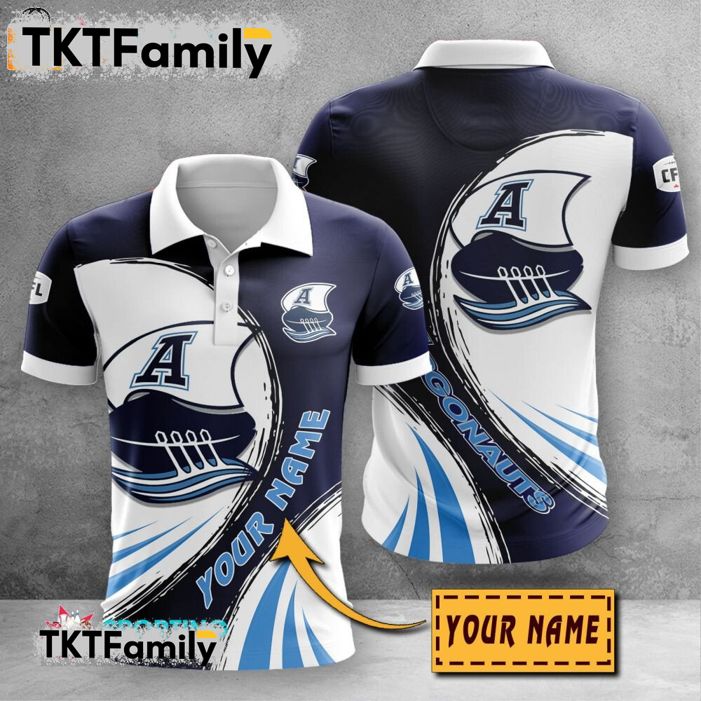 Toronto Argonauts Custom Name 3D Polo Shirt TKT Familys