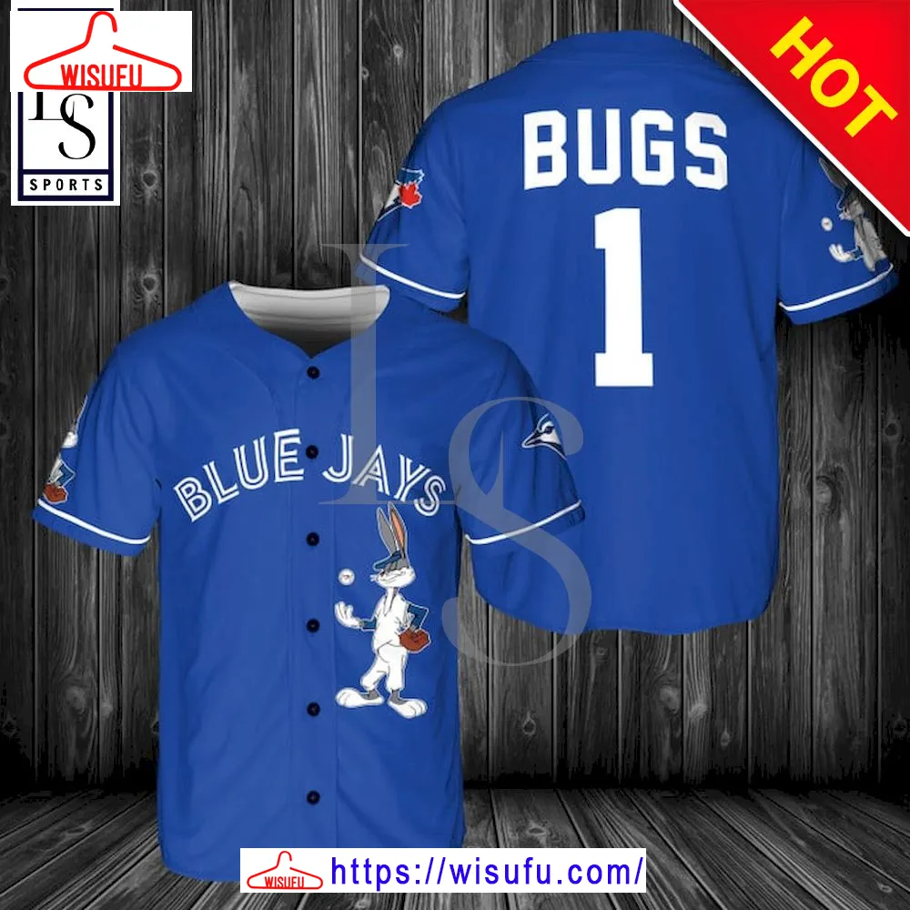 Toronto Blue Jays Bugs Bunny Baseball Jersey, New Fashion Gifts