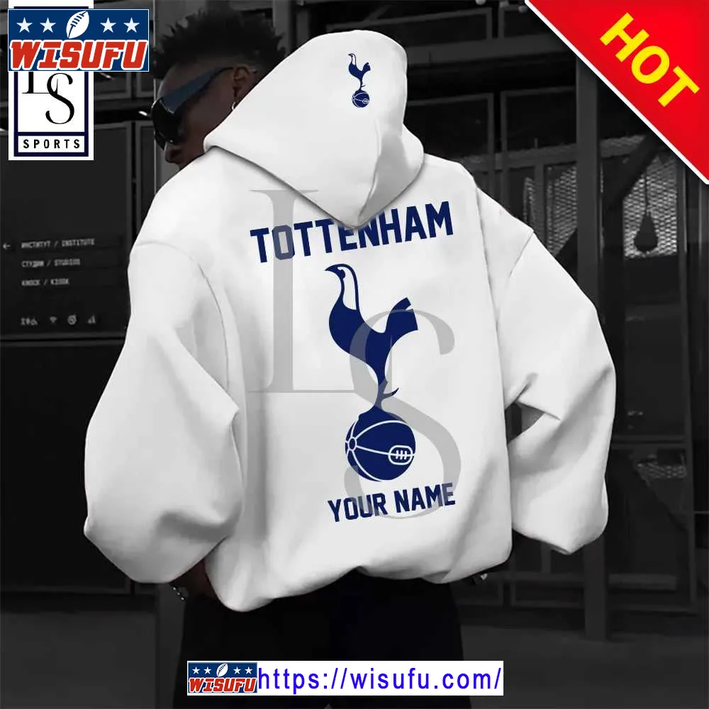 Tottenham Epl Personalized New White Hoodie