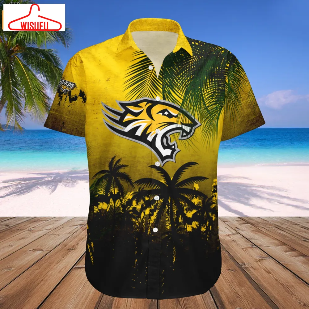 Towson Tigers Coconut Tree Tropical Grunge Hawaiian Shirt, New Fashion Gifts