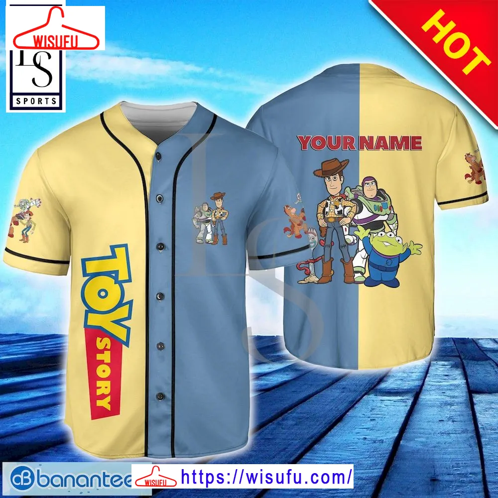 Toy Story Cartoon Art Style Custom Name Baseball Jersey, New Fashion Gifts