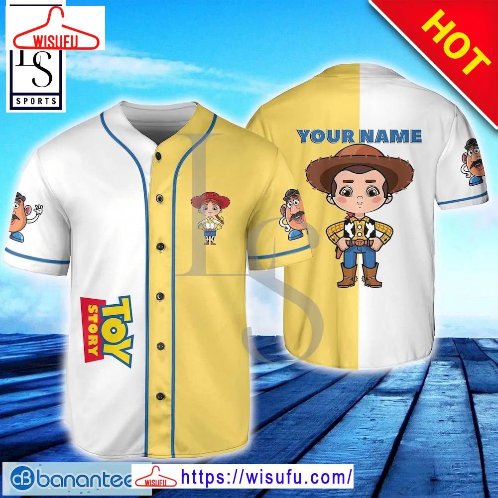 Toy Story Chibi Style Art Custom Name Baseball Jersey, New Fashion Gifts