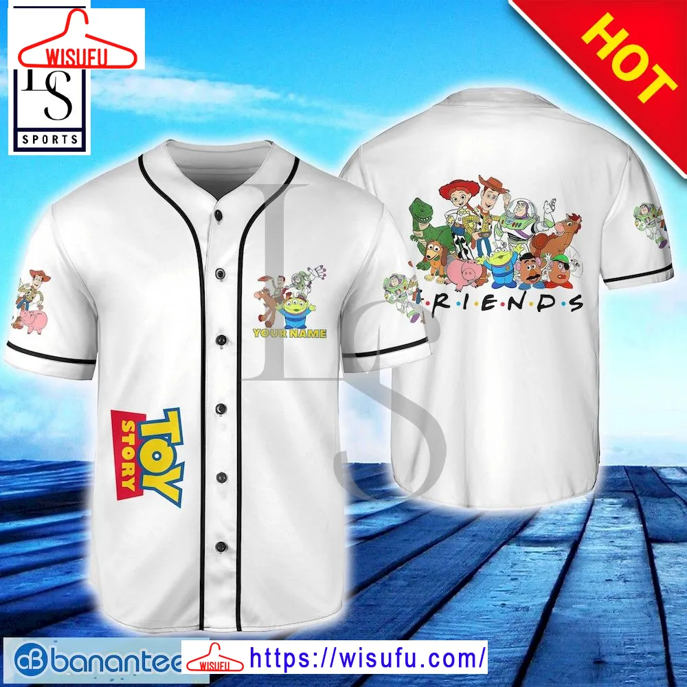 Toy Story Friends Custom Name Baseball Jersey, New Fashion Gifts