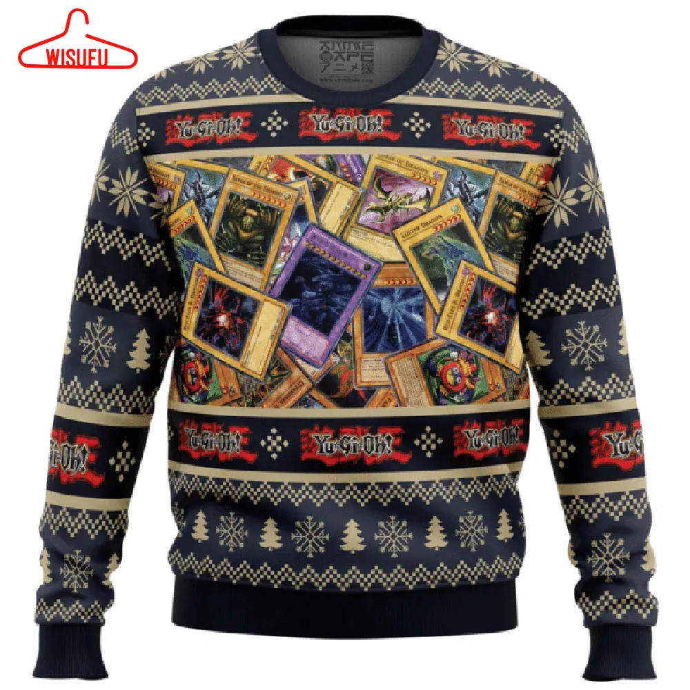 Trading Cards Yugioh Ugly Sweater Gifts, Trading Cards Yugioh Gift Fan Ugly Sweater