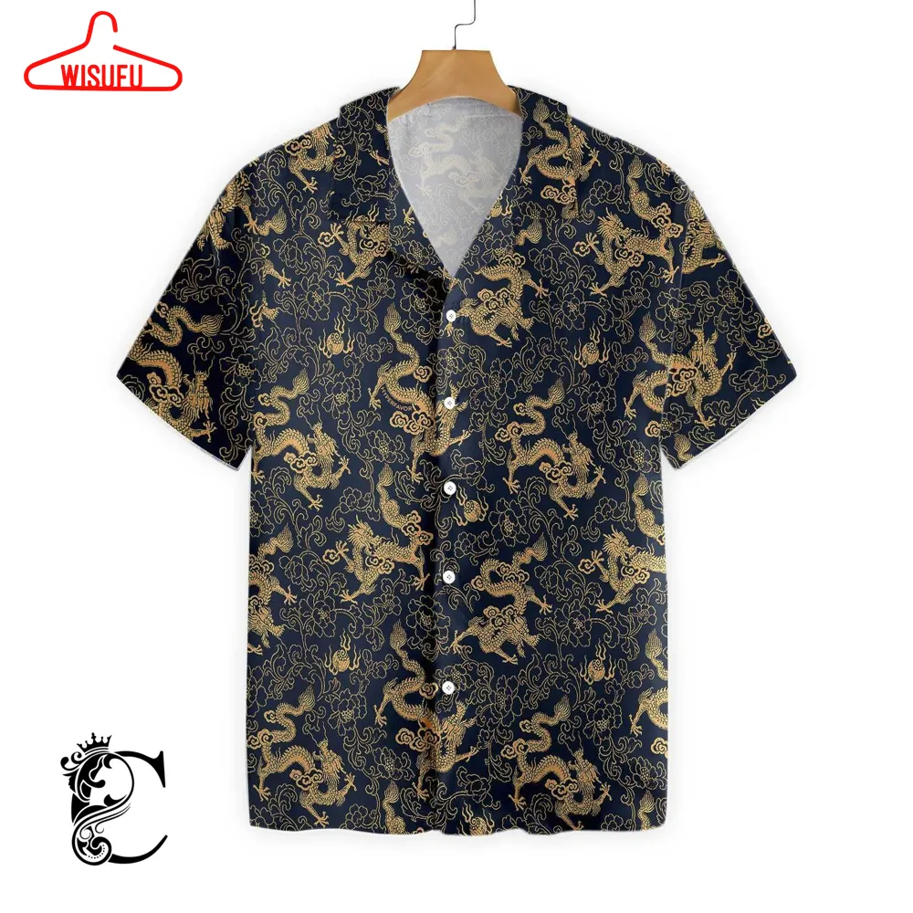 Traditional Chinese Dragon Hawaiian Shirt, New Hawaiian Holiday Outfits, New Fashion Gifts