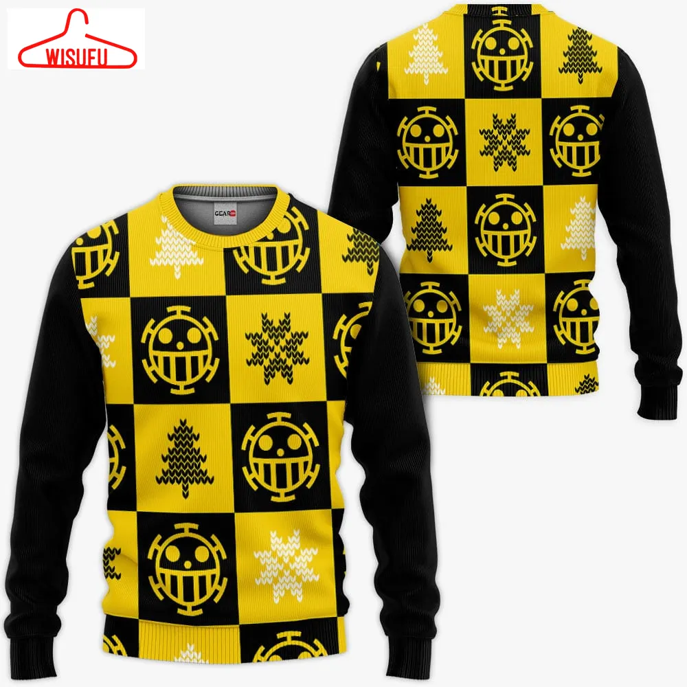 Trafalgar D Law Symbol Ugly Sweater Christmas, Anime Ugly Christmas Sweater Gift For Familyvtbl29503