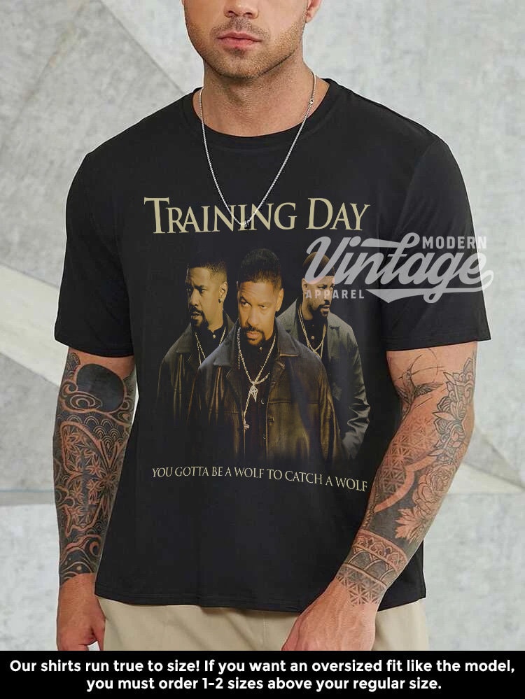 Training Day Shirt, Movie shirt, Classic 90s Graphic Tee, Unisex, Vintage Bootleg, Gift, Retro