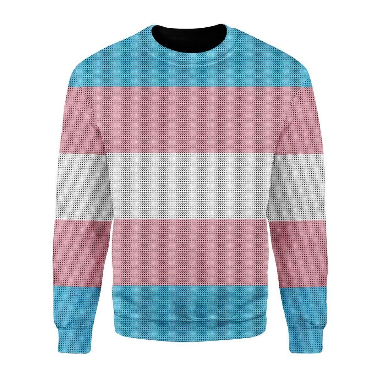 Transgender Flag Ugly Christmas Sweater