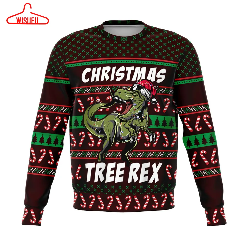 Tree Rex, All Over Print 3d Ugly Christmas Sweater, New Winter Shirt Gift For Family