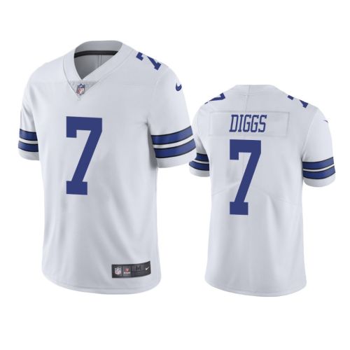 Trevon Diggs 7 Dallas Cowboys White Vapor Jersey