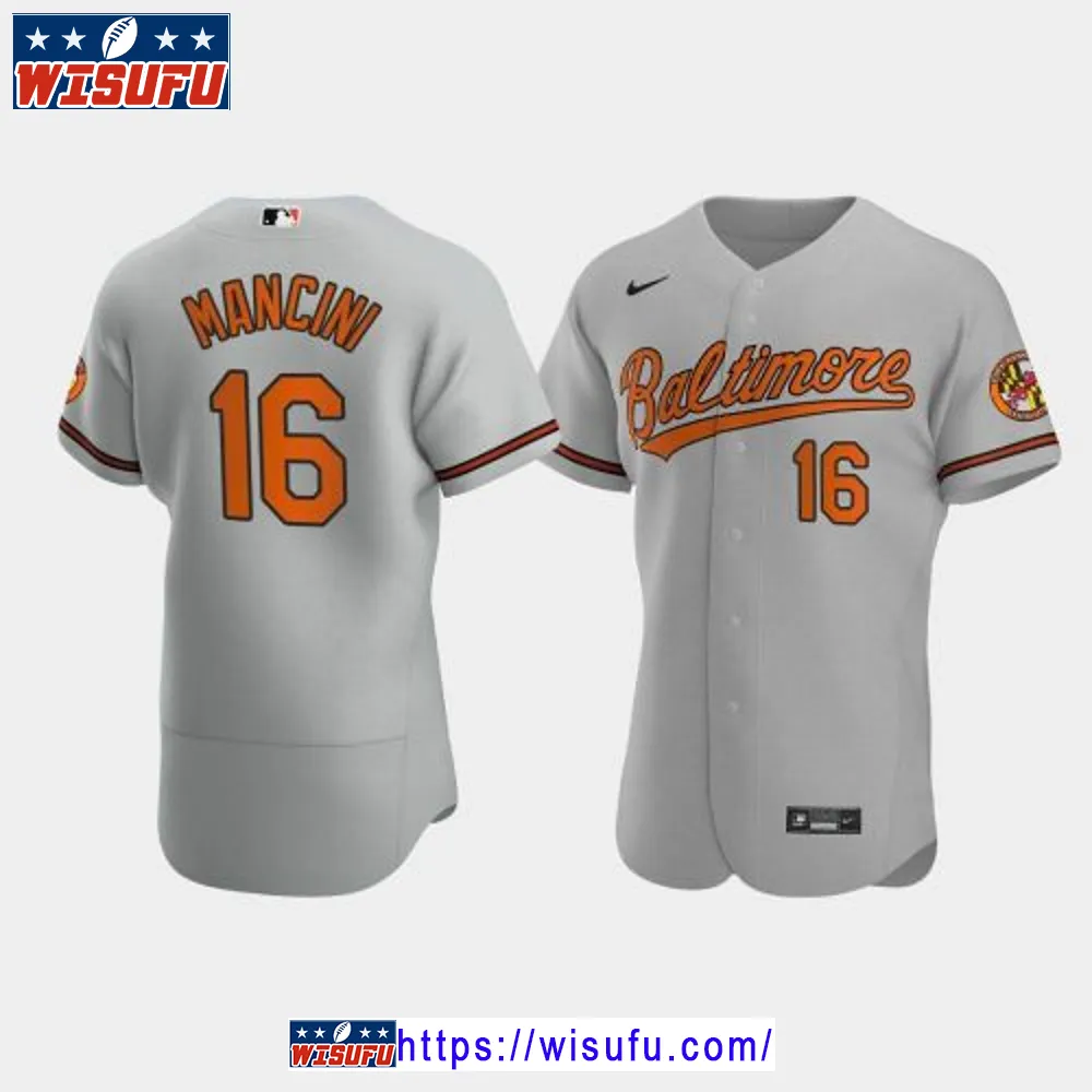 Trey Mancini 16 Baltimore Orioles Gray Road Jersey Jersey