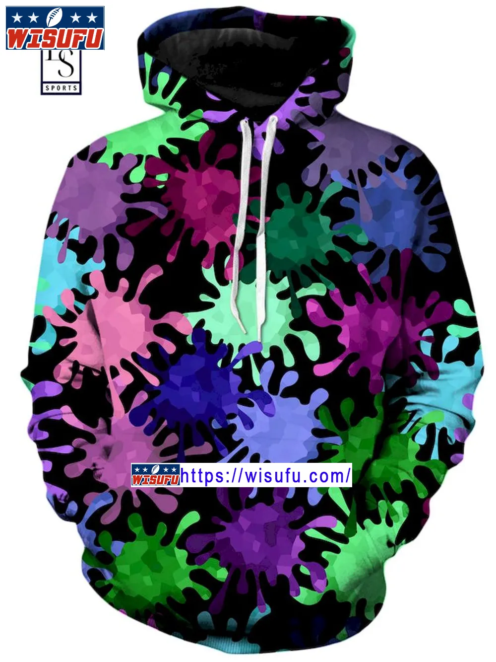 Tripadelic Splatter Unis-ex Hoodie