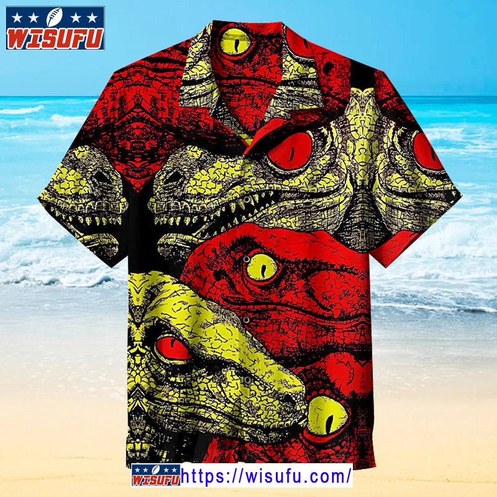 Trippy Dinosaur -universal Hawaiian Shirt