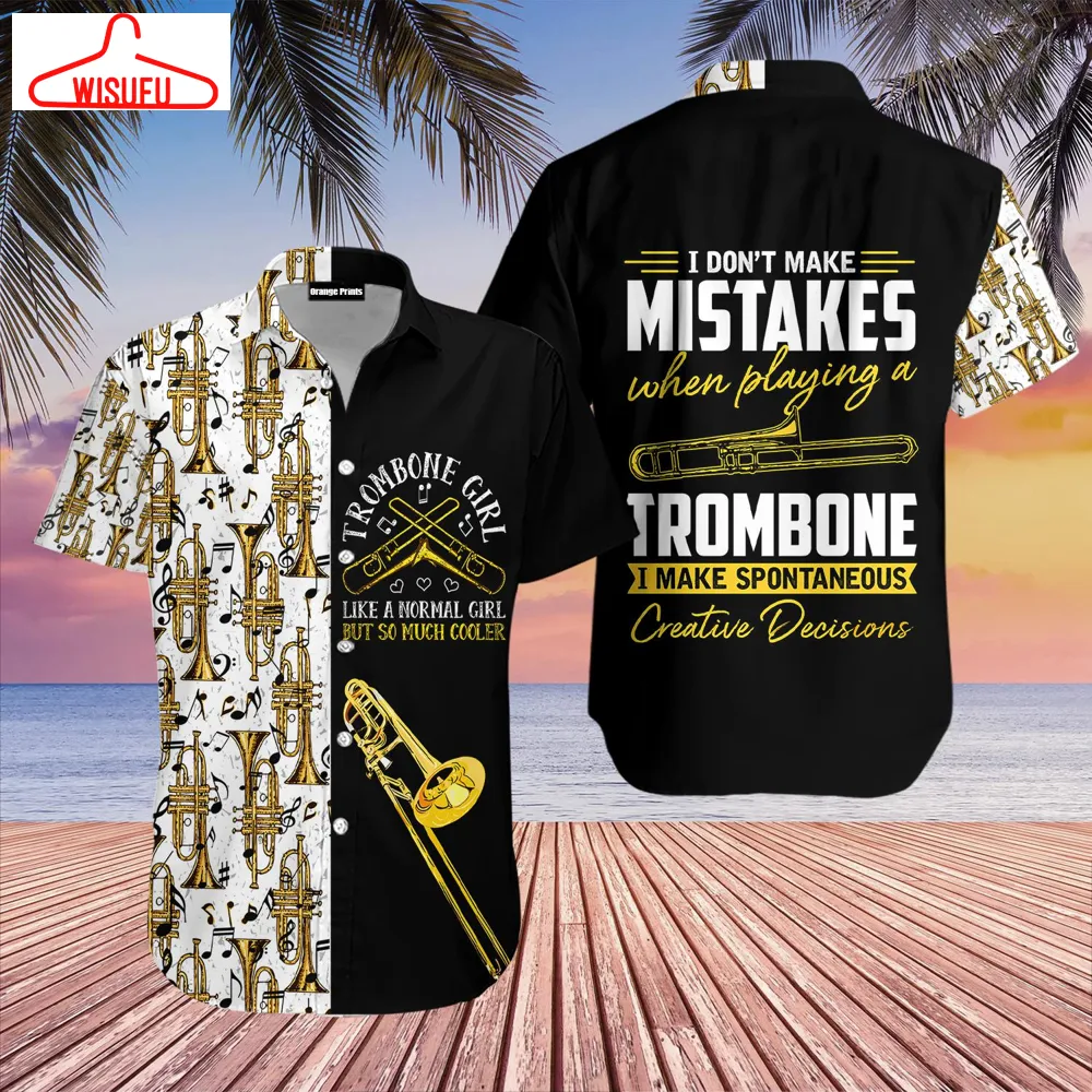 Trombone Music Hawaiian Shirt - For Men & Women - New Winter Fashion Shirt Gift For Family, New Fashion Gifts Vtbl25085