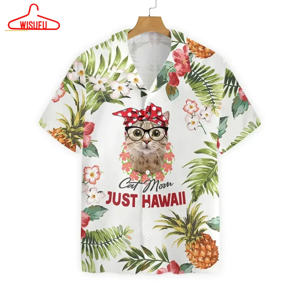 Tropical Cat Mom Just Hawaiian Shirt, New Fashion Gifts