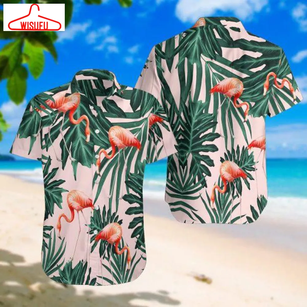 Tropical Flamingo Hawaiian Shirt - Hawaiian Shirt For Men - Hawaiian Shirt For Women - Hw4450