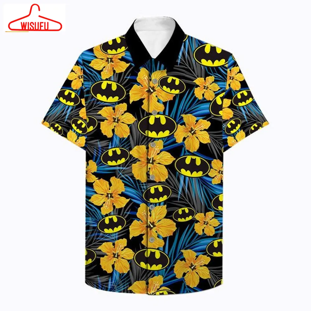 Tropical Flower Batman Hawaiian Shirt, New Fashion Gifts