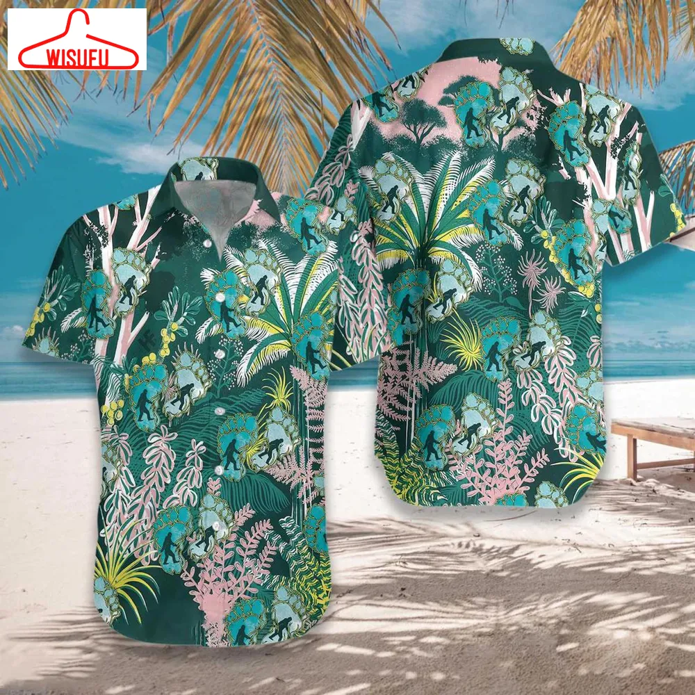 Tropical Forest Bigfoot Hawaiian Shirt - For Men & Women - New Winter Fashion Shirt Gift For Family, New Fashion Gifts Vtbl19578