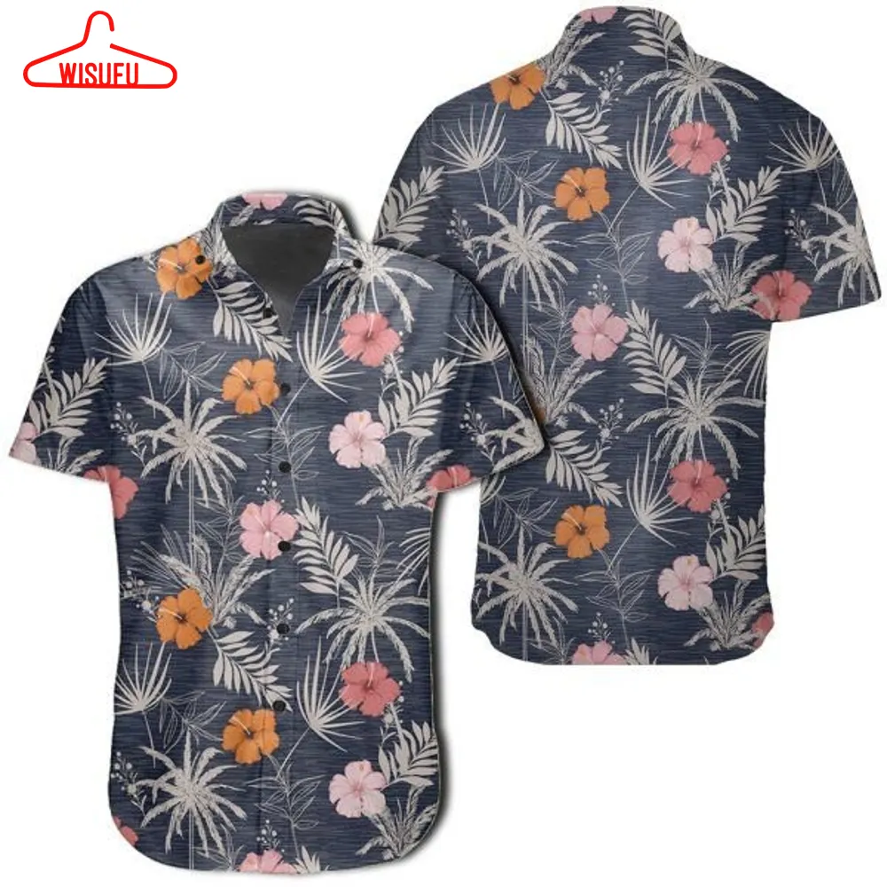 Tropical Grey Hawaiian Shirt, New Hawaiian Holiday Outfits, New Fashion Gifts Vtbl94367