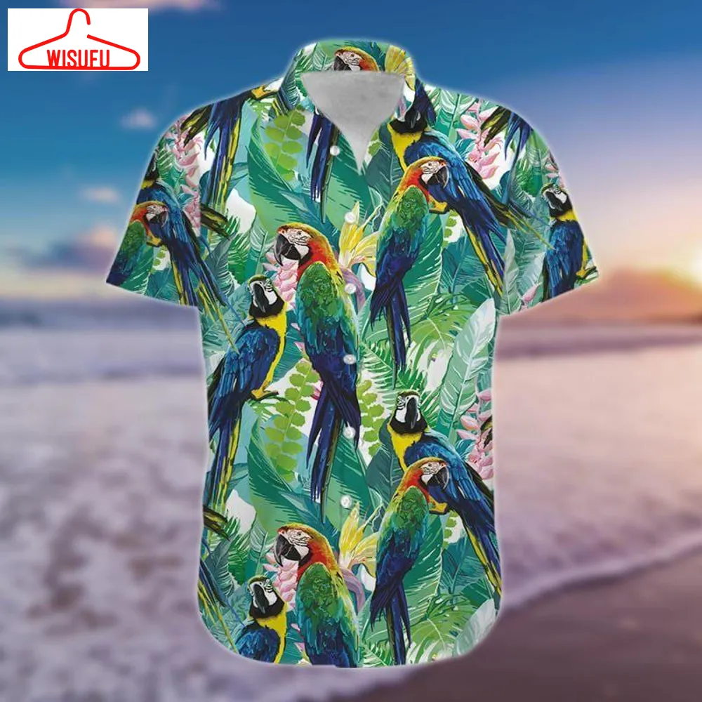 Tropical Parrots Hawaiian Shirt - For Men & Women - New Winter Fashion Shirt Gift For Family, New Fashion Gifts Vtbl15260