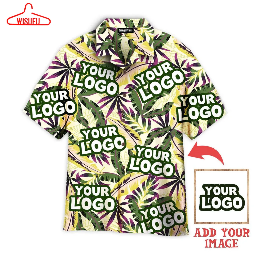 Tropical Seamless Your Logo Custom Hawaiian Shirt - For Men & Women - New Winter Fashion Shirt Gift For Family, New Fashion Gifts